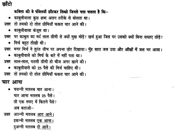 NCERT Solutions for Class 3rd  Hindi: Chapter 13-मिर्च का मज़ा