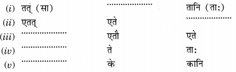 NCERT Solutions for Class 6th Sanskrit: Chapter 3-शब्द परिचयः 3