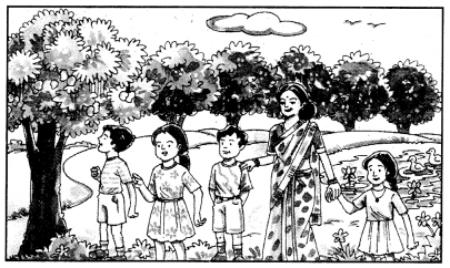 NCERT Solutions for Class 10 Sanskrit Grammar: खण्डः ‘ख’ (रचनात्मक कार्यम्)-चित्रवर्णनम् अथवा अनुच्छेदलेखनम्