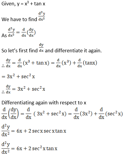 RD Sharma Solutions for Class 12 Maths Chapter 12 Higher Order Derivatives