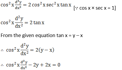 RD Sharma Solutions for Class 12 Maths Chapter 12 Higher Order Derivatives