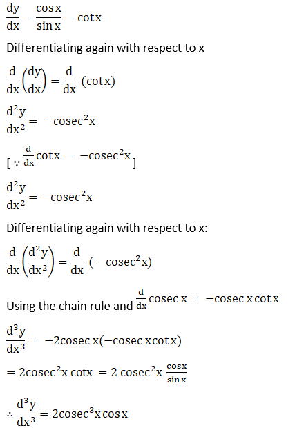 RD Sharma Solutions for Class 12 Maths Chapter 12 Higher Order Derivatives