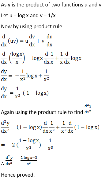 RD Sharma Solutions for Class 12 Maths Chapter 12 Higher Order Derivatives