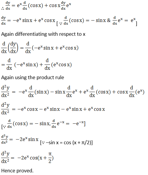 RD Sharma Solutions for Class 12 Maths Chapter 12 Higher Order Derivatives