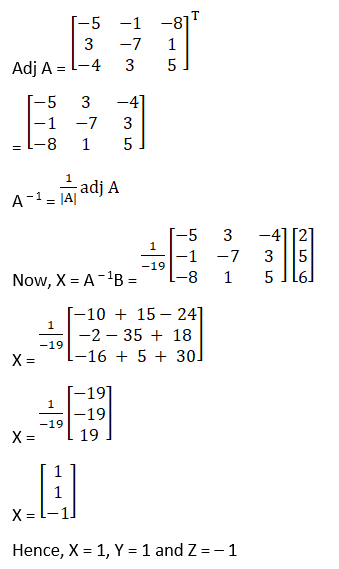 RD Sharma Solutions for Class 12 Maths Chapter 8 Solutions of Simultaneous Linear Equations