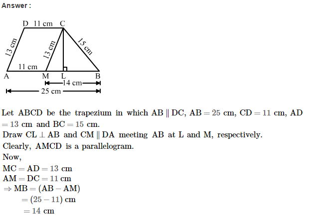 RS Aggarwal Solutions for Class 8 Maths Chapter 18–Area of a Trapezium and a Polygon Ex 18A Q12