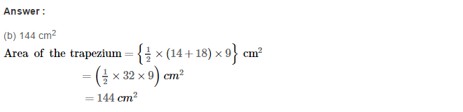 RS Aggarwal Solutions for Class 8 Maths Chapter 18–Area of a Trapezium and a Polygon Ex 18C Q1