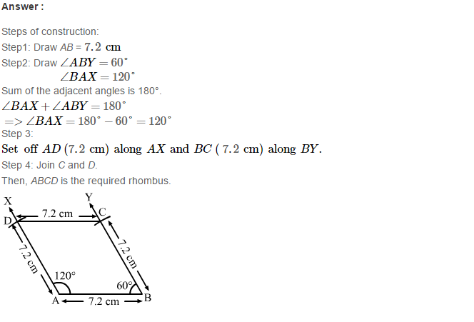 RS Aggarwal Solutions for Class 8 Maths Chapter 17–Construction of Quadrilaterals Exercise 17A Q14