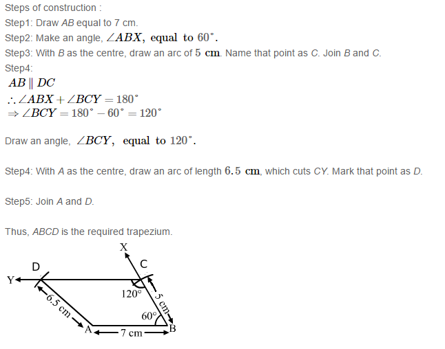 RS Aggarwal Solutions for Class 8 Maths Chapter 17–Construction of Quadrilaterals Exercise 17A Q16