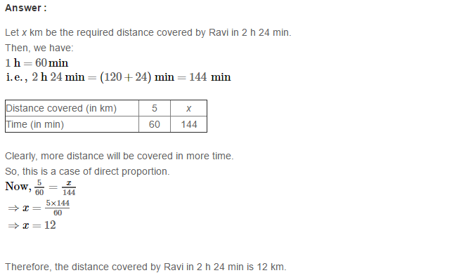 RS Aggarwal Solutions for Class 8 Maths Chapter 12–Direct and Inverse Proportion Ex 12A Q12