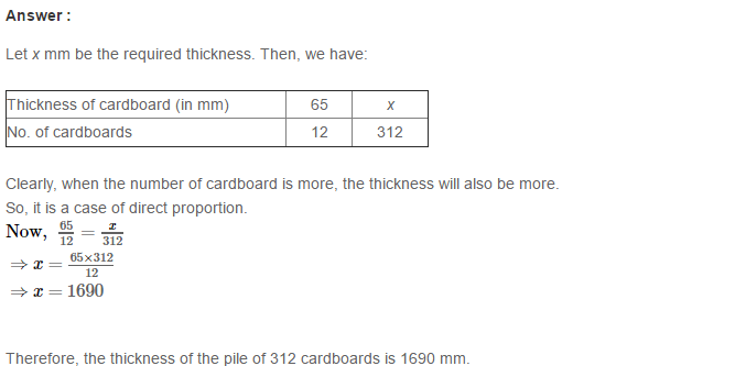 RS Aggarwal Solutions for Class 8 Maths Chapter 12–Direct and Inverse Proportion Ex 12A Q13