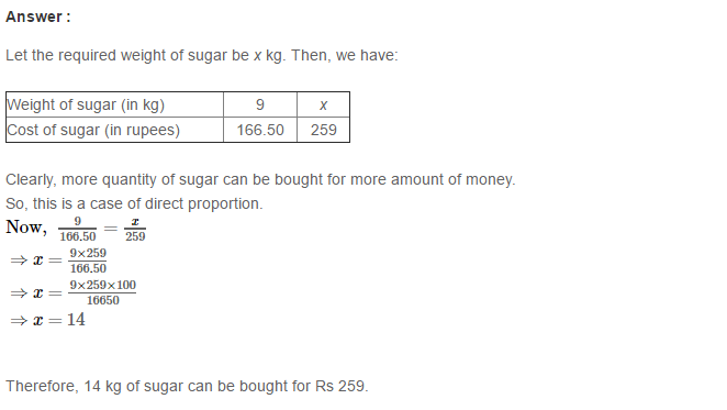 RS Aggarwal Solutions for Class 8 Maths Chapter 12–Direct and Inverse Proportion Ex 12B Q7