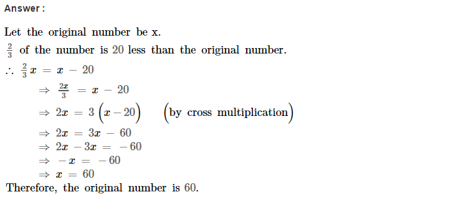 RS Aggarwal Solutions for Class 8 Maths Chapter 8–Linear Equations Ex 8B Q2