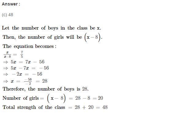 RS Aggarwal Solutions for Class 8 Maths Chapter 8–Linear Equations Ex 8C Q18
