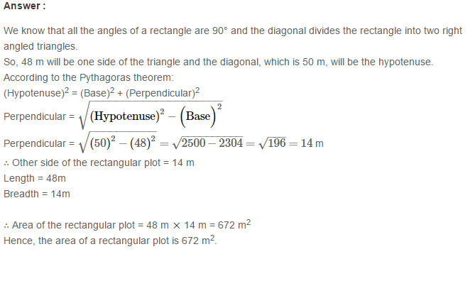 RS Aggarwal Solutions for Class 7 Maths Chapter 20–Mensuration Q2