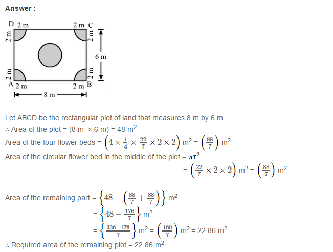 RS Aggarwal Solutions for Class 7 Maths Chapter 20–Mensuration Exercise 20F Q16