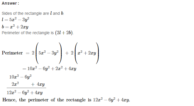 RS Aggarwal Solutions for Class 8 Maths Chapter 6–Operations on Algebraic Expressions Ex 6A Q19