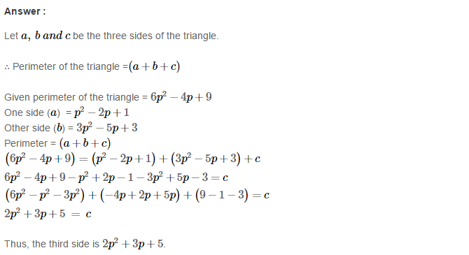 RS Aggarwal Solutions for Class 8 Maths Chapter 6–Operations on Algebraic Expressions Ex 6A Q20