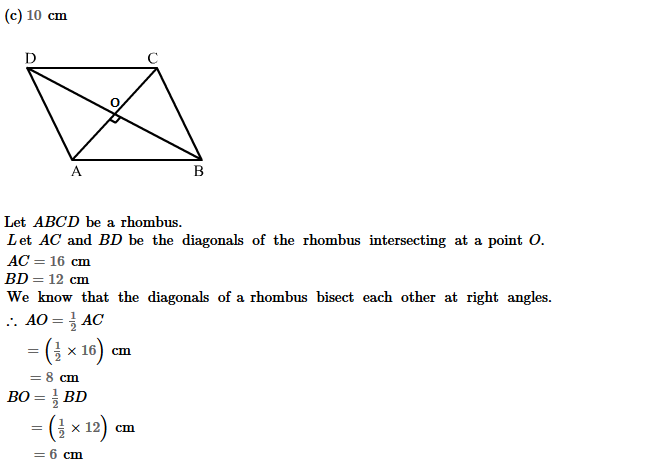 RS Aggarwal Solutions for Class 8 Maths Chapter 16–Parallelograms Exercise 16B Q2