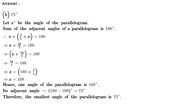 RS Aggarwal Solutions for Class 8 Maths Chapter 16–Parallelograms Exercise 16B Q7