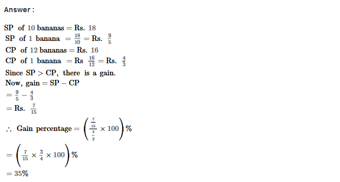 RS Aggarwal Solutions for Class 8 Maths Chapter 10–Profit and Loss Ex 10C Q13