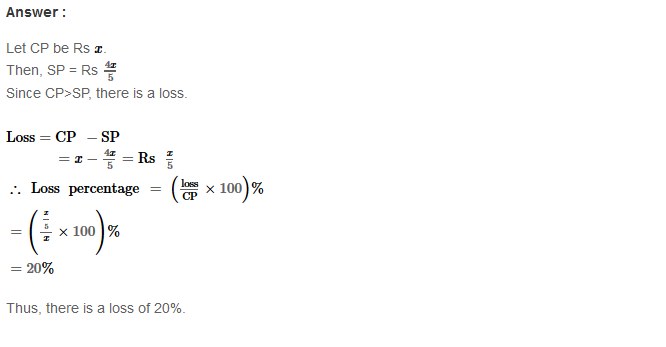 RS Aggarwal Solutions for Class 8 Maths Chapter 10–Profit and Loss Ex 10C Q26