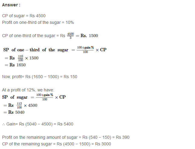 RS Aggarwal Solutions for Class 8 Maths Chapter 10–Profit and Loss Ex 10C Q32