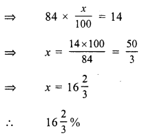 RS Aggarwal Solutions for Class 7 Maths Chapter 10–Percentage Ex 10A Question 15