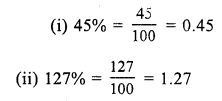 RS Aggarwal Solutions for Class 7 Maths Chapter 10–Percentage Ex 10A Question 5