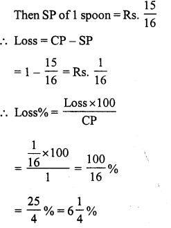 RS Aggarwal Solutions for Class 7 Maths Chapter 11–Profit and Loss Ex 11A Question 8