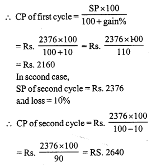 RS Aggarwal Solutions for Class 7 Maths Chapter 11–Profit and Loss Ex 11A Question 16