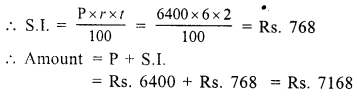 RS Aggarwal Solutions for Class 7 Maths Chapter 12–Simple Interest Ex 12A Question 1