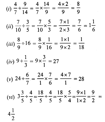 RS Aggarwal Solutions for Class 7 Maths Chapter 2–Fractions Ex 2C Question 1