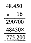 RS Aggarwal Solutions for Class 7 Maths Chapter 3–Decimals Ex 3C Question 12
