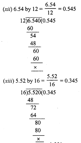 RS Aggarwal Solutions for Class 7 Maths Chapter 3–Decimals Ex 3D Question 5