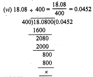 RS Aggarwal Solutions for Class 7 Maths Chapter 3–Decimals Ex 3D Question 6