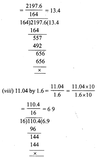 RS Aggarwal Solutions for Class 7 Maths Chapter 3–Decimals Ex 3D Question 7