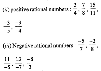 RS Aggarwal Solutions for Class 7 Maths Chapter 4–Rational Numbers Ex 4A Question 1
