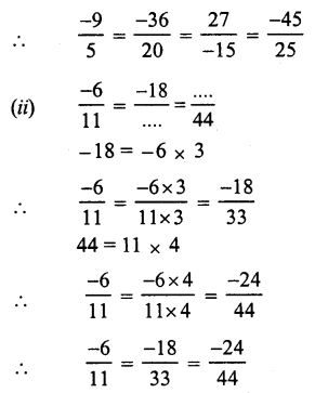 RS Aggarwal Solutions for Class 7 Maths Chapter 4–Rational Numbers Ex 4A Question 18