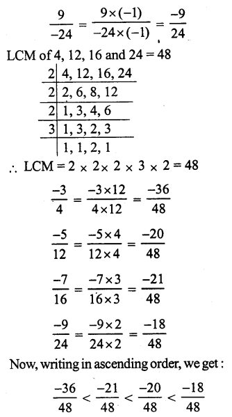 RS Aggarwal Solutions for Class 7 Maths Chapter 4–Rational Numbers Ex 4B Question 5