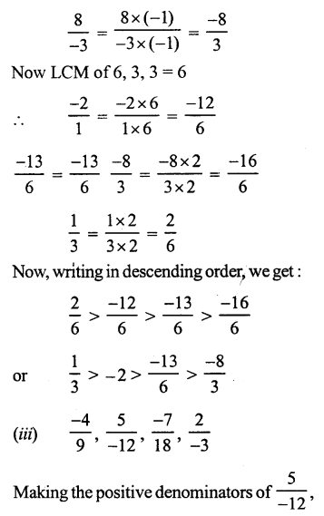 RS Aggarwal Solutions for Class 7 Maths Chapter 4–Rational Numbers Ex 4B Question 6