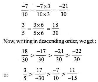 RS Aggarwal Solutions for Class 7 Maths Chapter 4–Rational Numbers Ex 4B Question 6