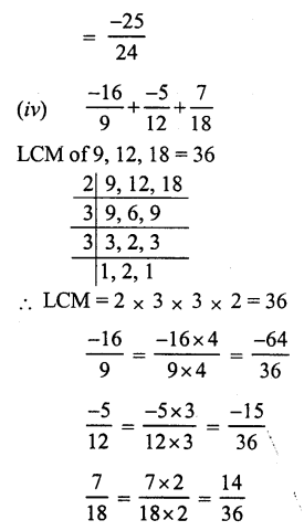 RS Aggarwal Solutions for Class 7 Maths Chapter 4–Rational Numbers Ex 4C Question 3