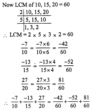 RS Aggarwal Solutions for Class 7 Maths Chapter 4–Rational Numbers Ex 4C Question 4