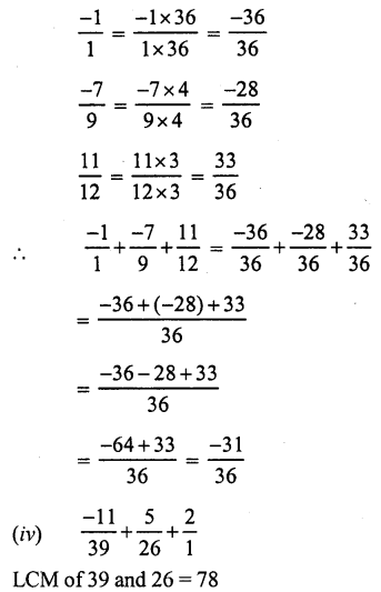 RS Aggarwal Solutions for Class 7 Maths Chapter 4–Rational Numbers Ex 4C Question 4