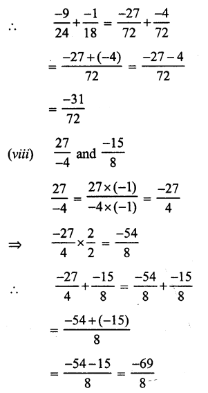 RS Aggarwal Solutions for Class 7 Maths Chapter 4–Rational Numbers Ex 4C Question 2