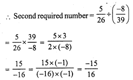 RS Aggarwal Solutions for Class 7 Maths Chapter 4–Rational Numbers Ex 4F Question 10