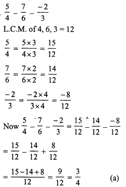 RS Aggarwal Solutions for Class 7 Maths Chapter 4–Rational Numbers Ex 4G Question 16