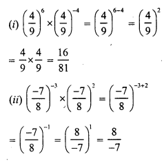 RS Aggarwal Solutions for Class 7 Maths Chapter 5–Exponents Ex 5A Question 8