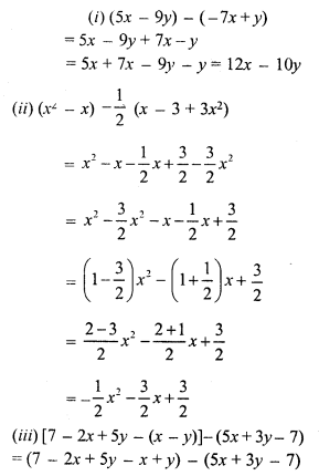 RS Aggarwal Solutions for Class 7 Maths Chapter 6–Algebraic Expressions Ex 6A Question 6